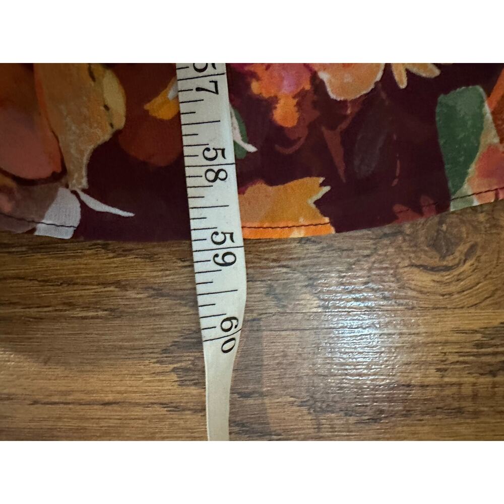 Vince Camuto Autumn Floral Chiffon Maxi Dress Size 12 NWT Wedding Guest Elegant - Picture 13 of 13